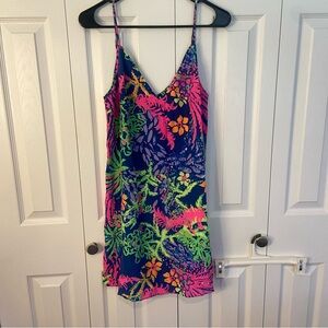 Lily Pulitzer Neon Silk Shift Dress